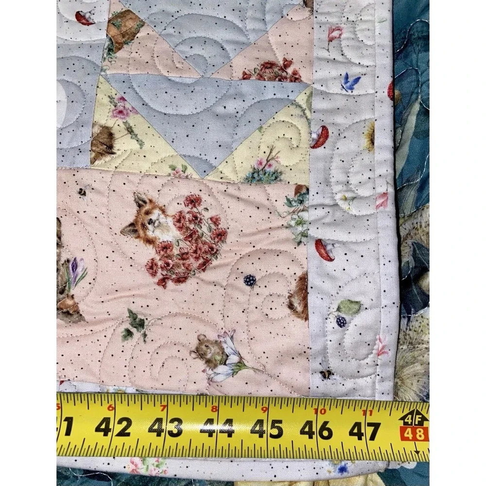 Hand Swen Maywood Bramble Patch Baby Blanket Quilt 48x54